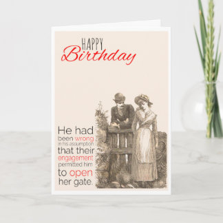 Carte Joyeux Anniversaire, Humour victorien, Innuendo En