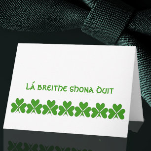 Carte Joyeux anniversaire irlandais