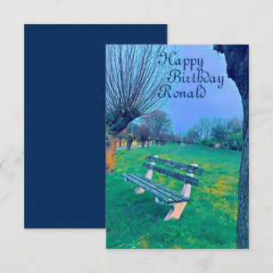 Carte Joyeux Anniversaire Jardin de l'Aquarelle pour lui