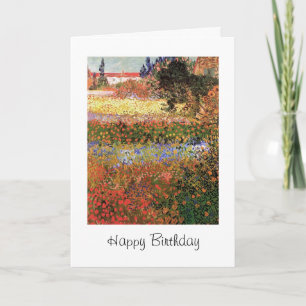 Carte Joyeux Anniversaire, Jardin Fleuri