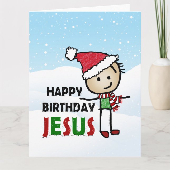 Carte Joyeux anniversaire Jésus (Devant)