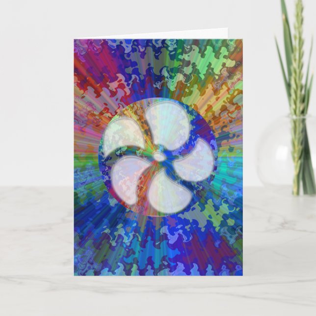 Carte Joyeux Anniversaire - joli texte imprimé à l'intér (Devant)