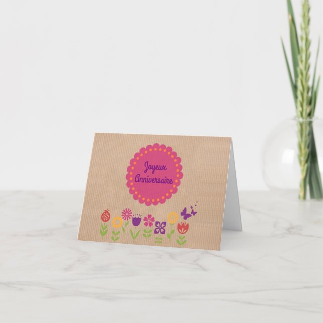 Carte Joyeux anniversaire | Joyeux anniversaire (Devant)