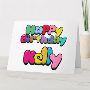 Carte Joyeux anniversaire Kelly