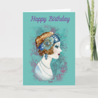 Joyeux anniversaire.La Dame des années 20.