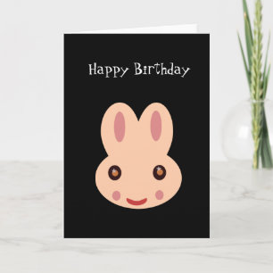 Carte Joyeux anniversaire : Lapin