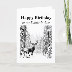 Carte Joyeux anniversaire Le beau-père de la belle-famil