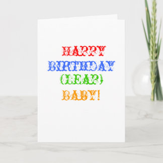Carte Joyeux, Anniversaire, (Leap), Bébé !