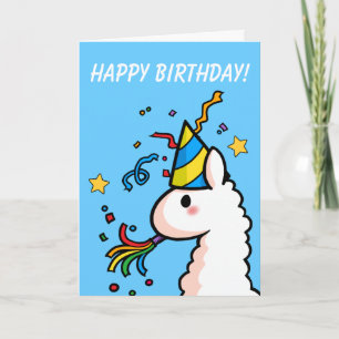 Carte Joyeux Anniversaire Llama