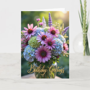 Carte Joyeux Anniversaire Magenta