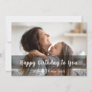 Carte Joyeux Anniversaire Maman Design de Photo avec Écr