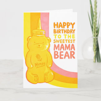 Carte Joyeux Anniversaire Maman Ourson le Plus Cher Cart