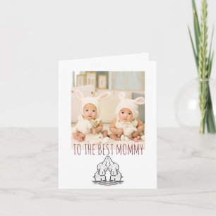 Carte Joyeux anniversaire maman photo de Twins Card