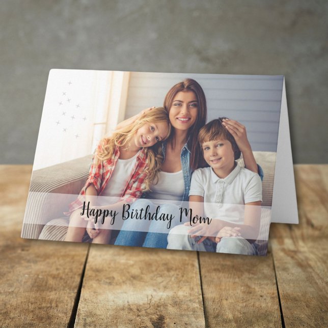 Carte Joyeux anniversaire Maman Photo personnalisée (Créateur téléchargé)