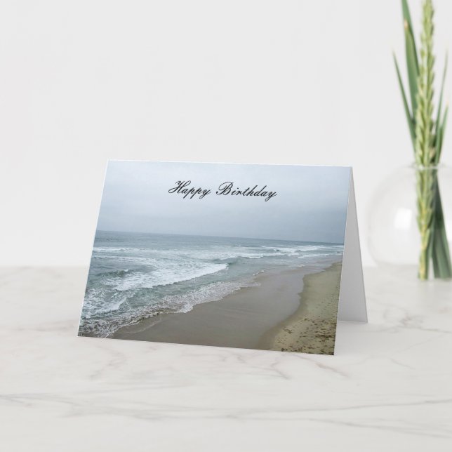 Carte Joyeux anniversaire Manhattan Beach la Californie (Devant)