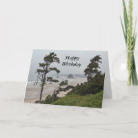 Joyeux Anniversaire, Matin Foggy, Plage Cannon, OU