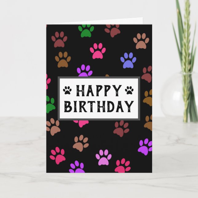Carte Joyeux anniversaire Meilleur Chien Papa Jamais Emp (Devant)