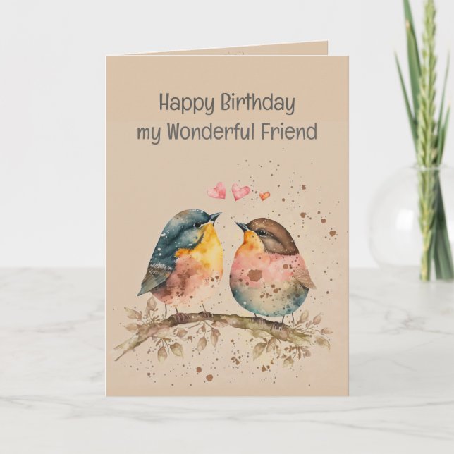 Carte Joyeux Anniversaire Merveilleux Ami Merci Dieu pou (Devant)