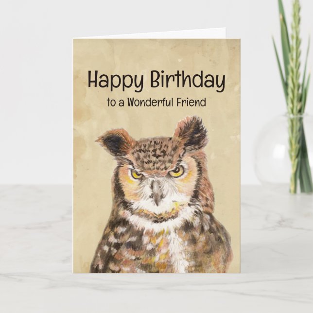 Carte Joyeux Anniversaire Merveilleux Ami Restez Sassy (Devant)