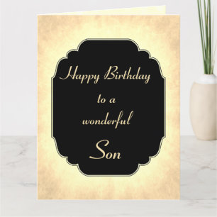 Carte Joyeux anniversaire merveilleux Son Salutation