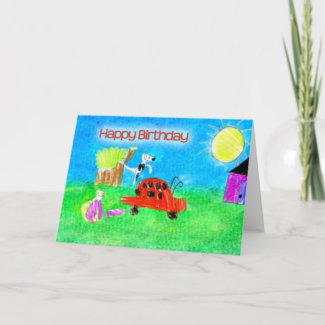 Carte Joyeux anniversaire Mlle Q (Devant)