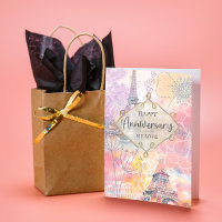 Joyeux Anniversaire Mon Amour Tour Eiffel Aquarell