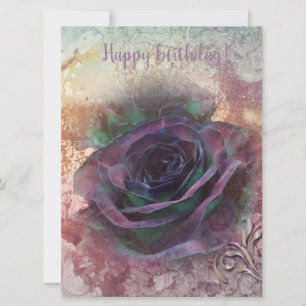 Carte Joyeux anniversaire, mon Rose irlandais sauvage
