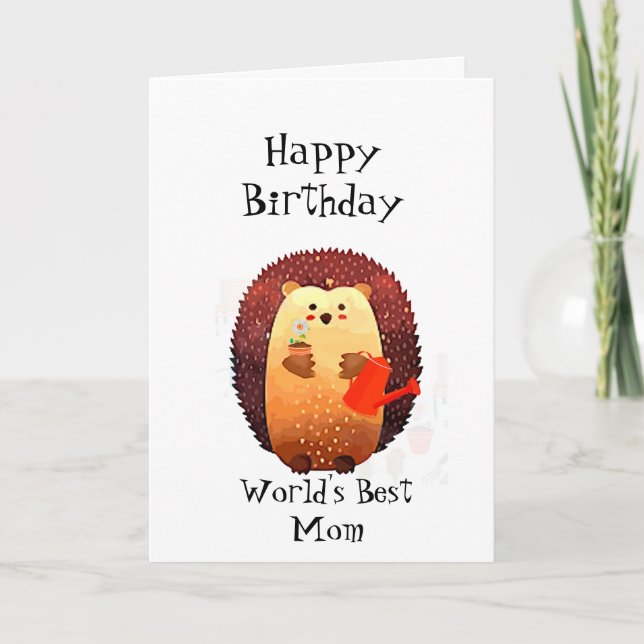 Carte Joyeux Anniversaire Monde la plus grande maman Hér (Devant)