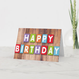 Carte Joyeux Anniversaire Mot Cloud