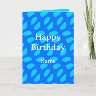 Carte Joyeux Anniversaire Motif Abstrait en Nid d'Abeill