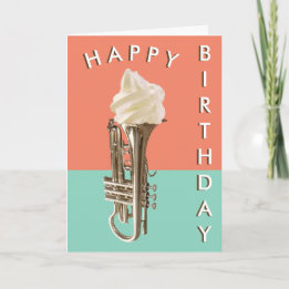 Carte Joyeux Anniversaire Musique Drôle Humour Cornet de
