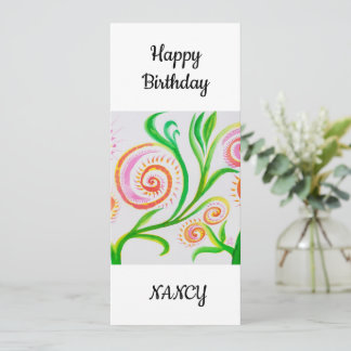 Carte Joyeux anniversaire Nancy