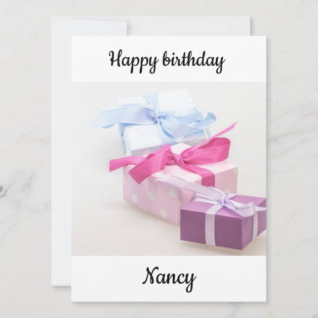 Carte Joyeux anniversaire Nancy (Devant)