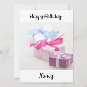 Carte Joyeux anniversaire Nancy