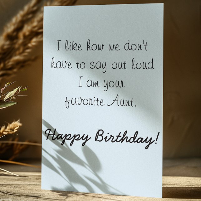 Carte Joyeux Anniversaire Nièce De Tante Humour Drôle (Créateur téléchargé)
