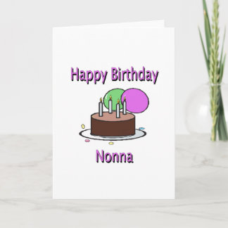 Carte Joyeux anniversaire Nonna grand-mère italienne Ann