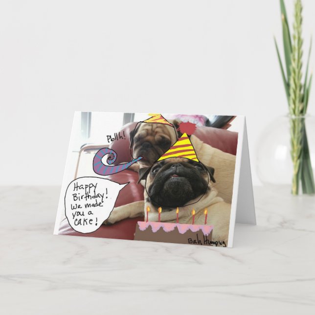 Carte Joyeux anniversaire ! Nous vous avons fait un (Devant)