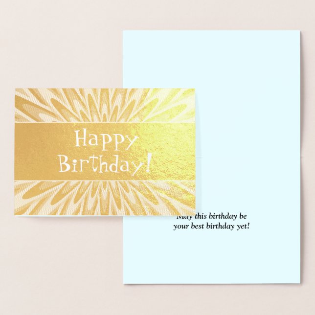 Carte "Joyeux anniversaire" optimiste et charismat (Affichage)
