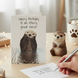 Carte Joyeux anniversaire Otterly Grande nièce