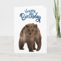 Joyeux Anniversaire Ours Forêt Brune