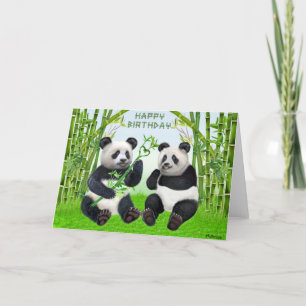 Carte Joyeux Anniversaire Panda