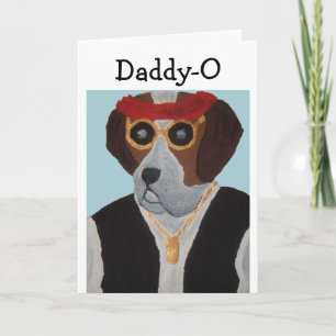 Carte Joyeux anniversaire, Papa Saint-Bernard mec !