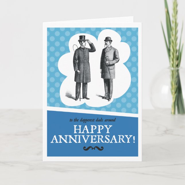 Carte Joyeux Anniversaire Papas (Devant)