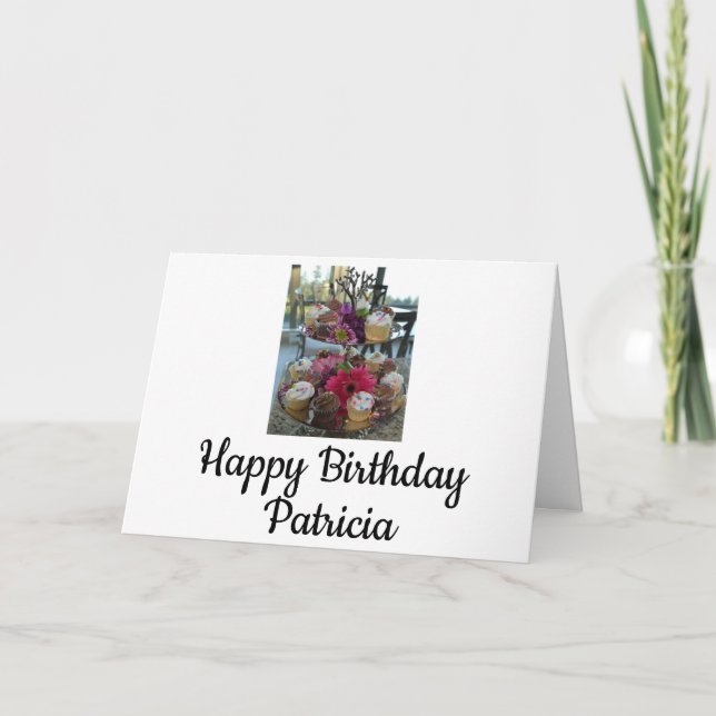 Carte Joyeux anniversaire Patricia (Devant)