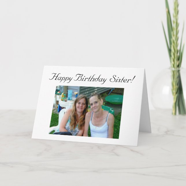 Carte Joyeux anniversaire personnalisé de photo à ma (Devant)