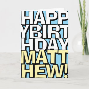 Carte Joyeux Anniversaire Personnalisé Nom Vœu d'Anniver