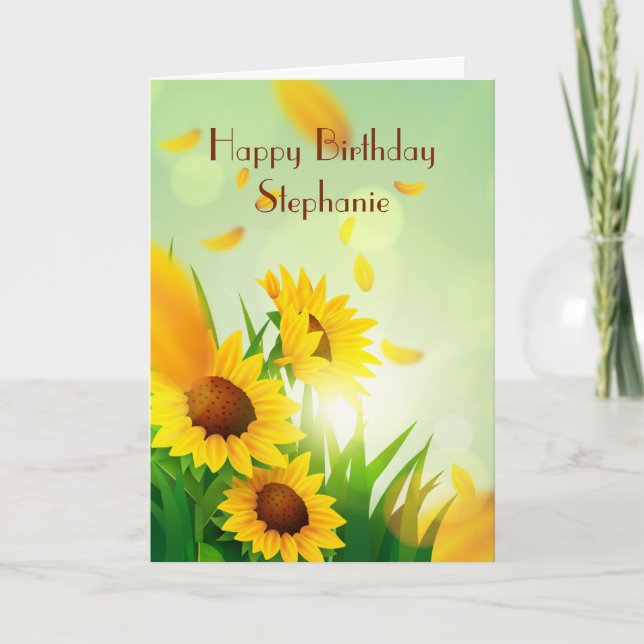 Carte Joyeux anniversaire personnalisé pour ses tourneso (Devant)