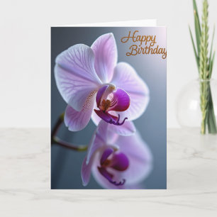 Carte Joyeux Anniversaire Pétales de Lilas