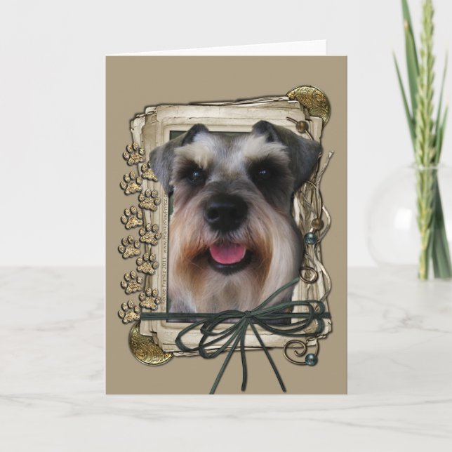 Carte Joyeux Anniversaire - Pierres de pierre - Schnauze (Devant)