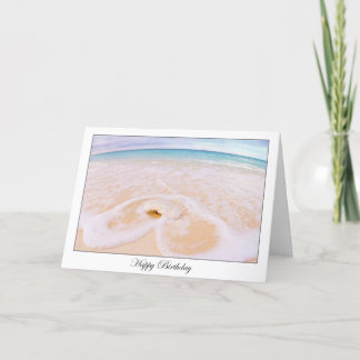 Carte Joyeux Anniversaire Plage de Coquillages